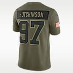 Aidan Hutchinson Detroit Lions Salute to Service Men's Nike Dri-FIT NFL Limited Jersey