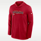 Tampa Bay Buccaneers Pure Fury Sideline Men's Nike Dri-FIT NFL Long-Sleeve Hooded Top
