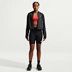 Chamarra de correr Repel de corte cuadrado con protección contra los rayos UV para mujer Nike Tempo