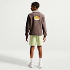 Camisola de futebol de gola redonda Kylian Mbappé Club Fleece Júnior