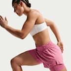 Shorts Dri-FIT 2 en 1 de tiro medio de 8 cm para mujer Nike One
