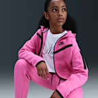 Sudadera con gorro de cierre completo para niña Nike Sportswear Tech Fleece