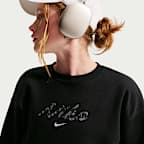 Nike Sportswear Studio Fleece Older Kids' (Girls') Oversized Crewneck Sweatshirt
