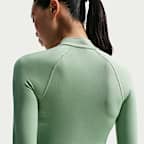 나이키 프로 여성 풀집 트레이닝 탑