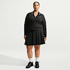 Playera de manga larga ajustada de largo cropped moderado para mujer (talla grande) Nike Sportswear Chill Lace
