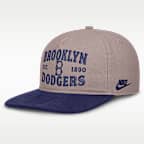 Gorra Nike de la MLB ajustable con estructura A-Frame para hombre Brooklyn Dodgers Cooperstown Pro