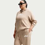 Pants de tiro medio Nike Sportswear con gráfico para mujer Club Fleece (talla grande)