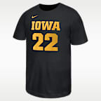 Playera de básquetbol universitaria para niños talla grande Caitlin Clark Iowa Hawkeyes