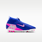 Nike Jr. Mercurial Superfly 10 Academy Little/Big Kids' Artificial-Grass High-Top Soccer Cleats