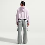 Nike Studio Fleece Medium Weight Women's Oversized Full-Zip Cropped Hoodie