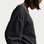 Nike Studio Fleece Medium Weight Women's Oversized Crew-Neck Sweatshirt