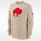 Sudadera de cuello redondo sin cierre Nike de la NFL para hombre Buffalo Bills Rewind Club