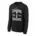 Seattle Seahawks Super Bowl LX Champions Replica Locker Room Big Kids' Nike NFL Long-Sleeve T-Shirt