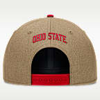 Gorra de rejilla universitaria Nike Dri-FIT ajustable para hombre Ohio State Primetime Rise