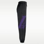 Pants de básquetbol de tejido Fleece Therma-FIT para hombre Los Angeles Lakers Standard Issue