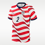 Jersey de futbol Nike Aero-FIT de Sergiño Dest del USMNT local 2026 Match para hombre