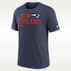 New England Patriots Overlap Lockup Men's Nike NFL T-Shirt