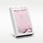 Conjunto de enterito y calcetines de tejido Knit de canalé para bebé Nike