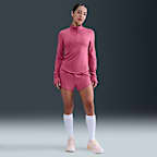 Playera de correr Dri-FIT UV de cierre de 1/4 para mujer Nike Swift