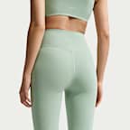 나이키 젠비 여성 하이웨이스트 플레어 노 프론트 심 레깅스