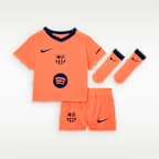 FC Barcelona 2025/26 Stadium Third Baby/Toddler Nike Total 90 Soccer Replica 3-Piece Kit