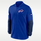 Buffalo Bills Feel The Pressure Men's Nike Dri-FIT NFL 1/2-Zip Top