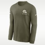 Cleveland Browns Salute to Service Men's Nike NFL Long-Sleeve T-Shirt