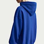 Hoodie pullover folgado de lã cardada de peso elevado Nike Studio para mulher