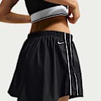 Nike Sportswear Women's Mid-Rise Scalloped-Trim Poplin Skirt