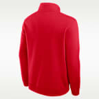 Ohio State Primetime Primary Logo Men's Nike College 1/2-Zip Crew