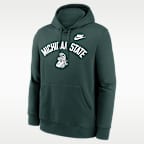 Michigan State Legacy Arch Club Men's Nike College Pullover Hoodie