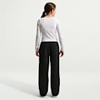 Pants holgados con dobladillo abierto para niños Nike Sportswear