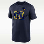 Michigan Color Pop Logo Legend Men's Jordan Brand Dri-FIT College T-Shirt
