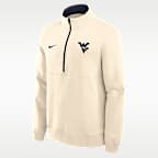West Virginia Primetime Primary Logo Men's Nike College 1/2-Zip Crew