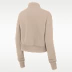Florida State Neutral Stance Collection Phoenix Women's Nike College Oversized Cropped 1/4-Zip Crew