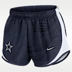 Shorts Nike Dri-FIT de la NFL para mujer Dallas Cowboys Tempo