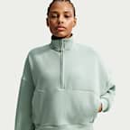 Nike 24.7 ImpossiblySoft Women's Dri-FIT Oversized 1/2-Zip Top