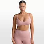 Bra de microcuello en forma U para mujer NikeSKIMS Matte