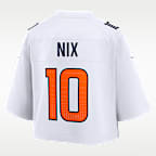 Bo Nix Denver Broncos Women's Nike NFL Cropped Tundra Game Jersey