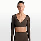 NikeSKIMS Matte Women's Long-Sleeve Wrap Top