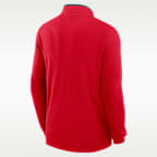 Ohio State Courtside Men's Nike Dri-FIT College Half-Zip Top