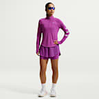 กางเกงวิ่งขาสั้นเอวสูงแบบ 2-in-1 ผู้หญิง Dri-FIT Nike Flow