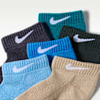 Nike Kids' Dri-FIT Elevated Everyday Ankle Socks (6 Pairs)