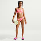 Conjunto de bikini con cordones para niña talla grande Natación Nike