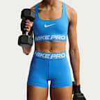 Shorts de ciclismo de tiro medio de 8 cm para mujer Nike Pro