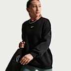 Sudadera de cuello redondo oversized para niña talla grande Nike Sportswear Studio