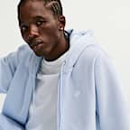 Sudadera con gorro de tejido Fleece y cierre completo para hombre Nike Club