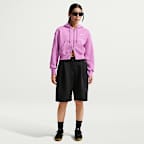 나이키 스포츠웨어 피닉스 플리스 여성 루즈 풀집 크롭 후디