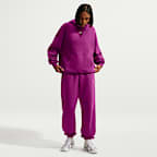 Nike Studio Fleece Medium Weight Women's Oversized Pullover Hoodie
