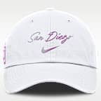 Gorra Nike de la MLB ajustable para mujer San Diego Padres Club
